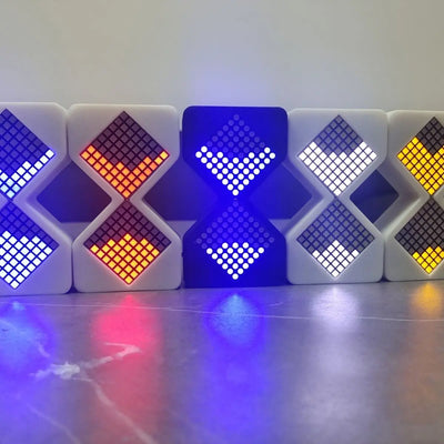 SchimmerndesGlas™ Stundenglas-LED-Anzeige
