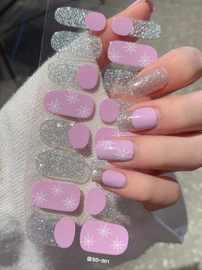 Weihnachtliche Nagelsticker | Festliche Designs | Einfach aufzutragen