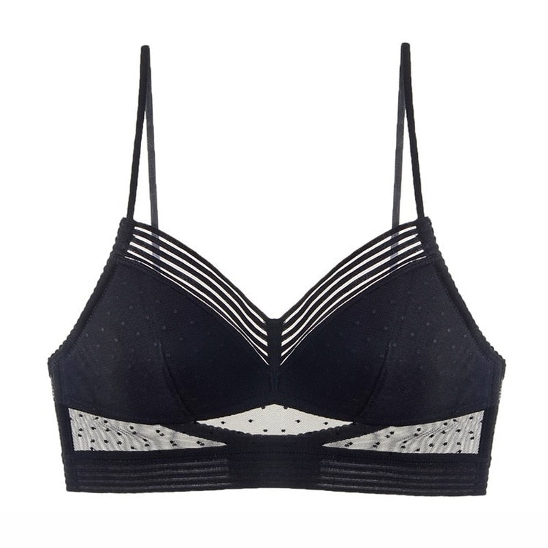 Lotte™ Polka Dot Lace Plunging Bra ( 1+2 Frei )