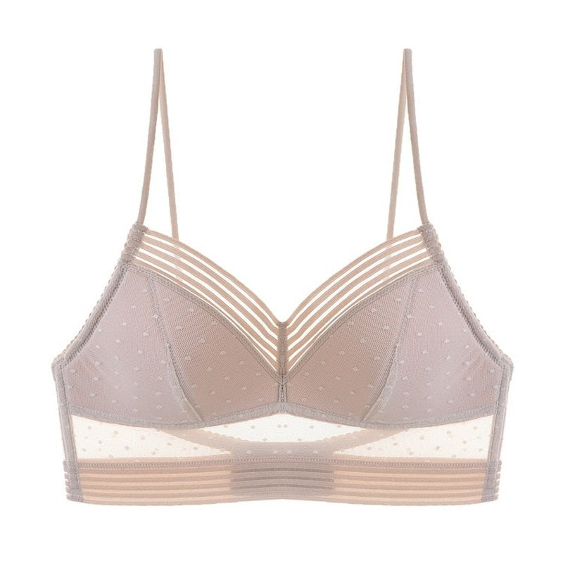 Lotte™ Polka Dot Lace Plunging Bra ( 1+2 Frei )