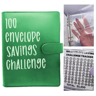 KlugSpeichern™ 100-Umschlag-Spar-Challenge-Ordner