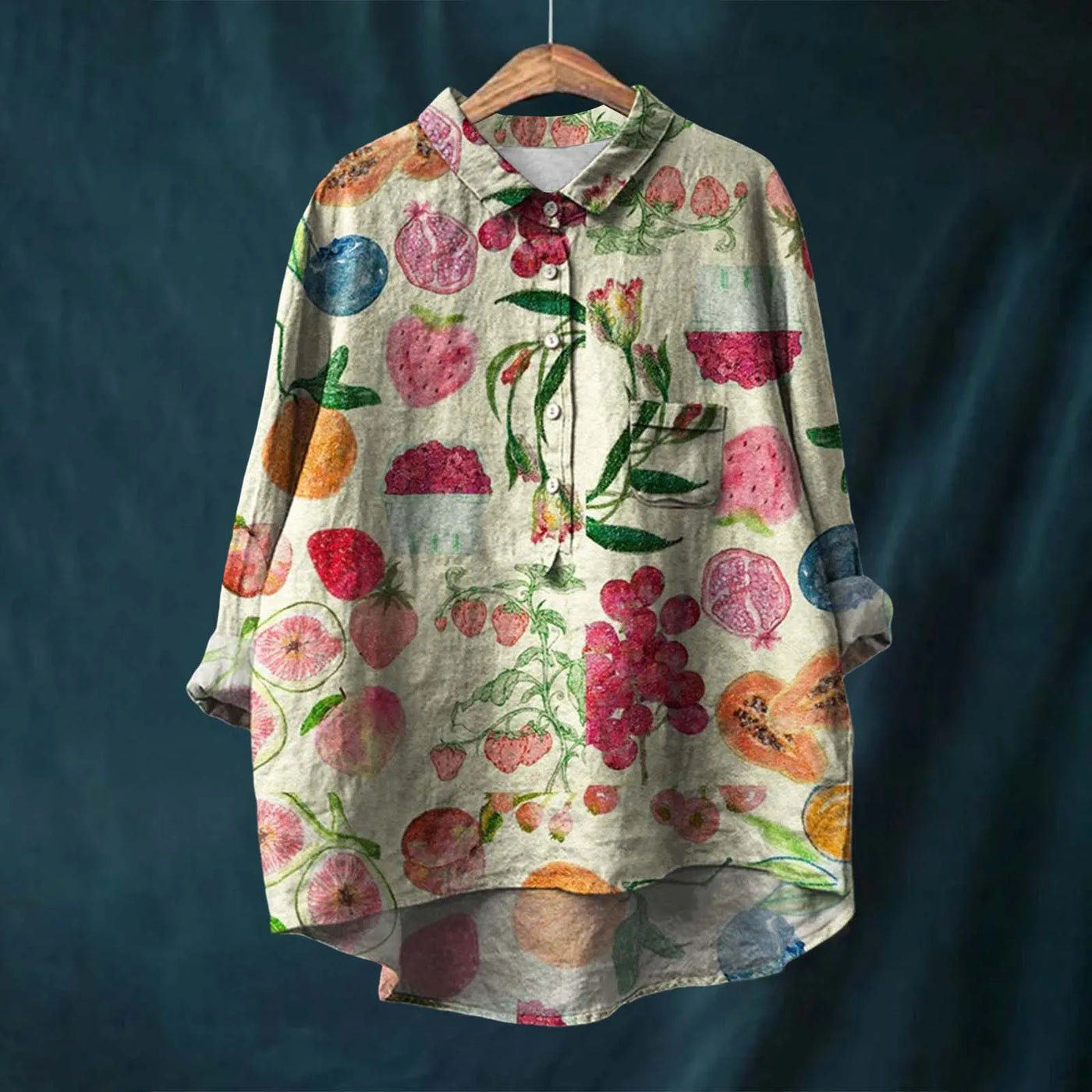 Liesa - Elegante Damenbluse mit Blumenmuster