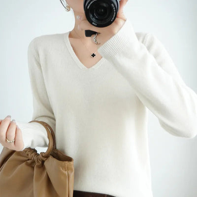 Simone | Pullover mit V-Ausschnitt