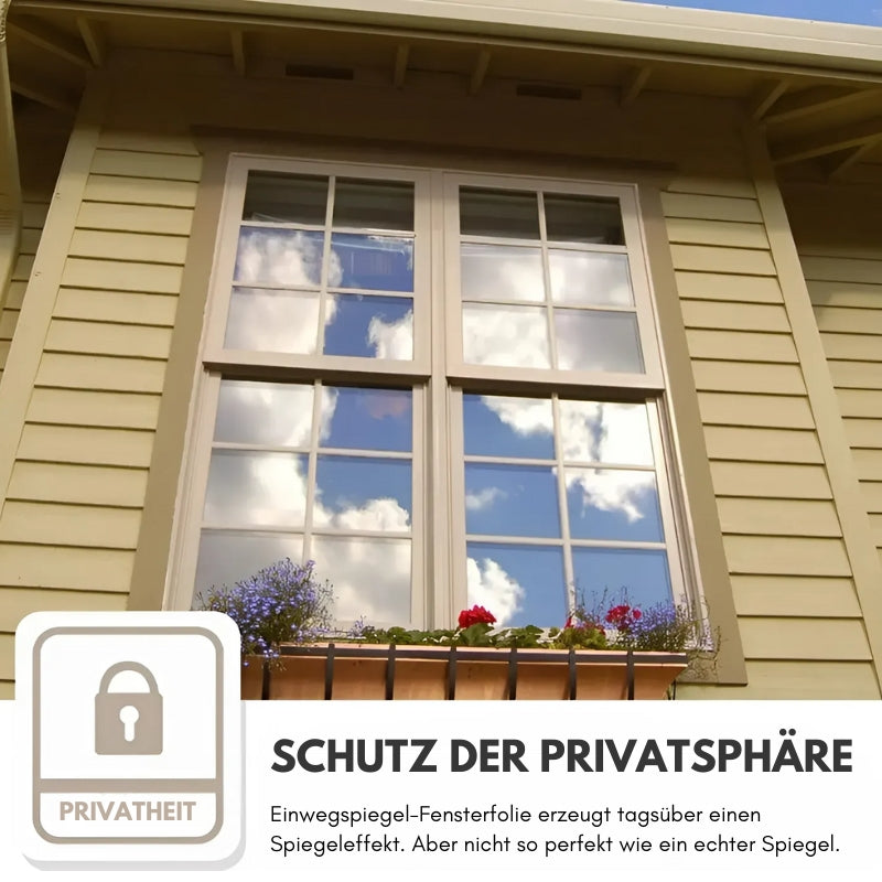 FensterSchutzschild™ Wärmedämmende Sichtschutzfolie für Fenster