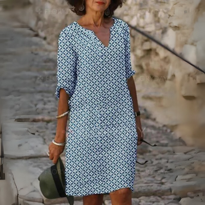 Damen Midikleid Hélène | Leicht & Fließend | Elegantes Sommerkleid | Atmungsaktiv & Bequem