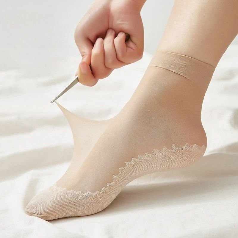 5+5 Gratis | Damen Anti-Rutsch Socken | Atmungsaktiv & Verstärkte Zehen | Unsichtbare No-Show Passform für Sommer