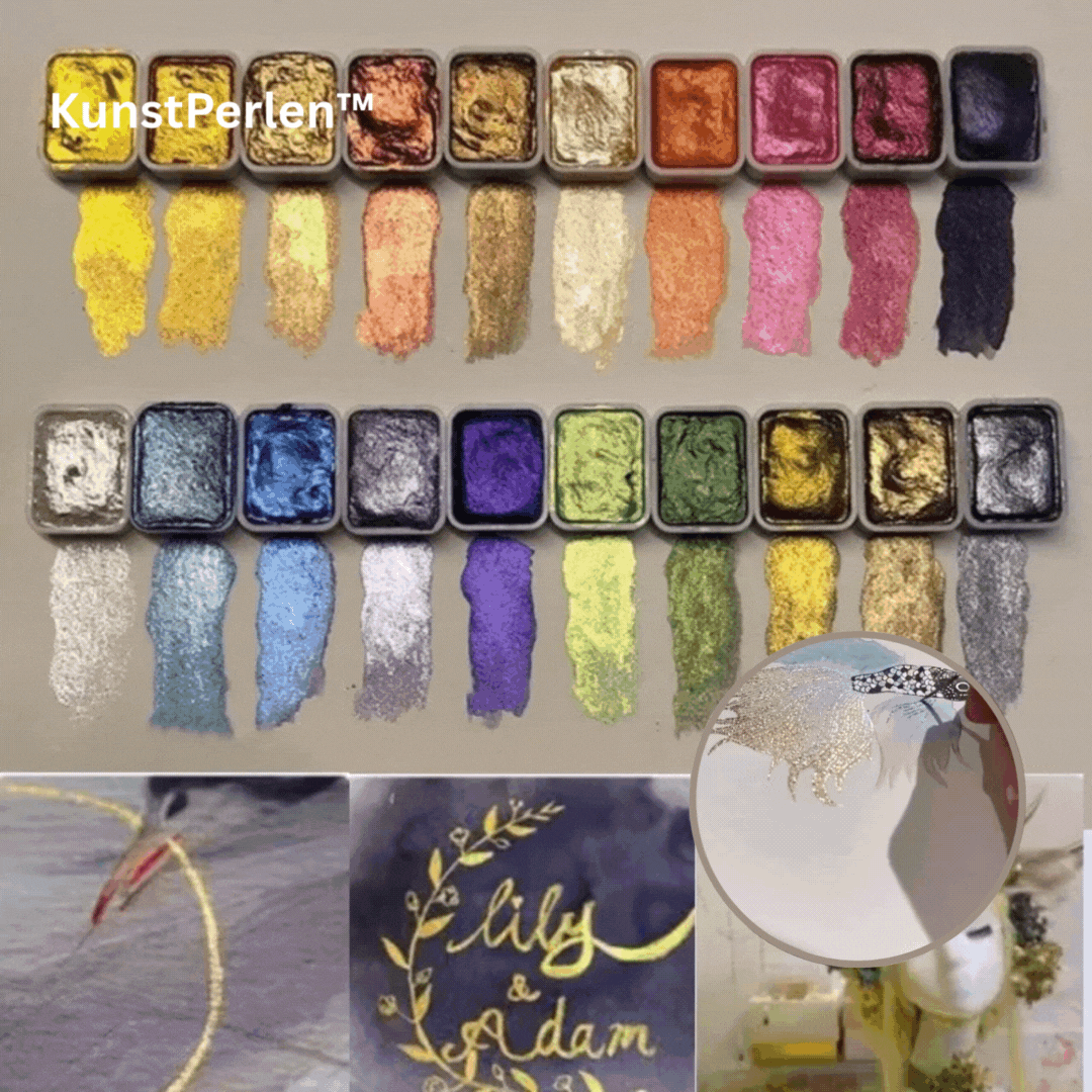KunstPerlen™ Pulver Mineral Perlpigment Kunst Aquarell