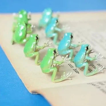 FrogGlam - Eleganter Baumpfauenring und Ohrringe