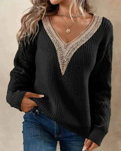 Chantal | Eleganter Pullover mit V-Ausschnitt