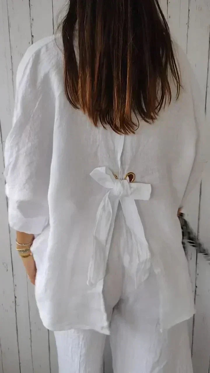 Madison - Zeitlos elegante Bluse mit Knopfleiste