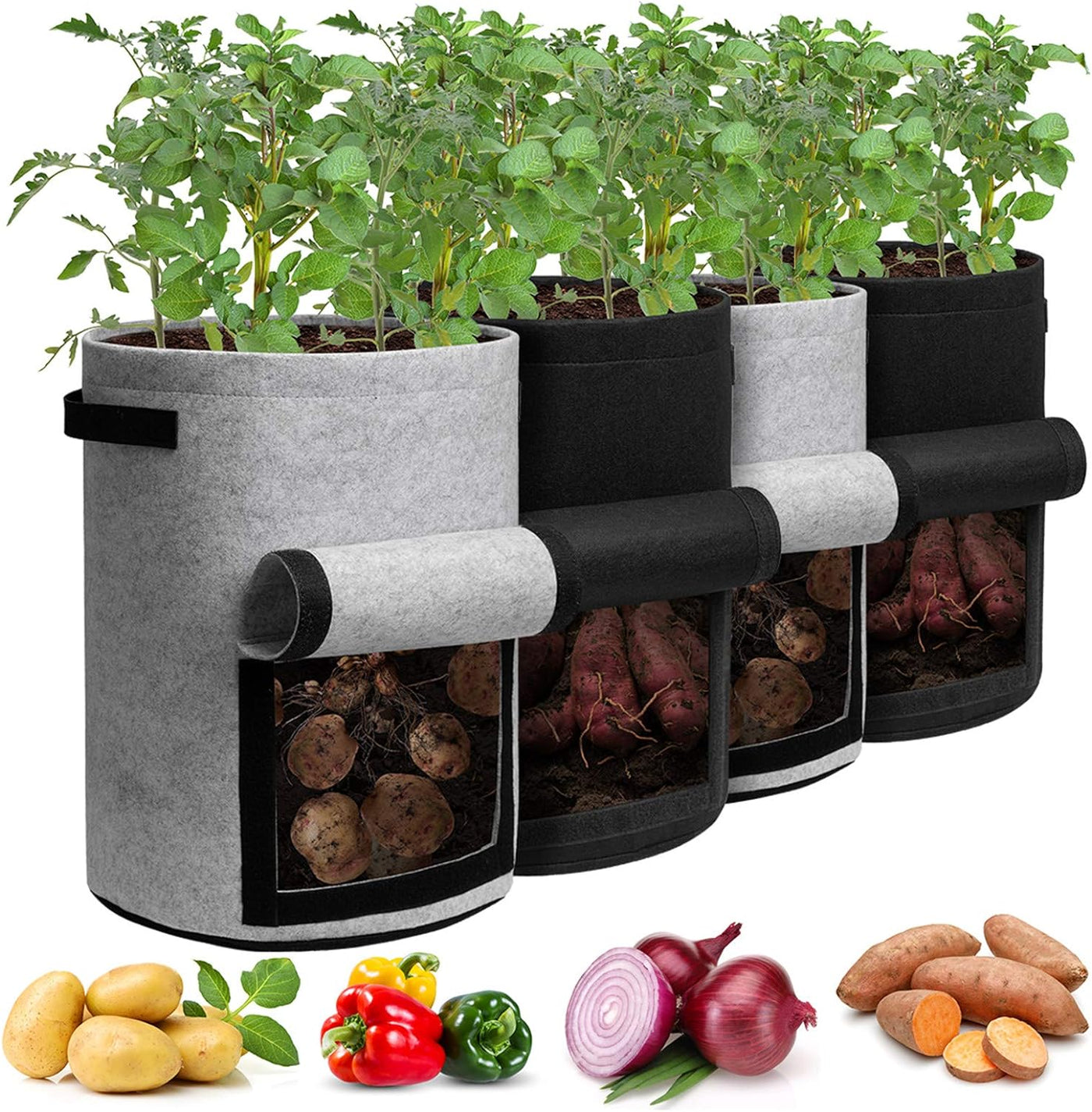 GrünerTote™ Atmungsaktive Pflanzenlagerung
