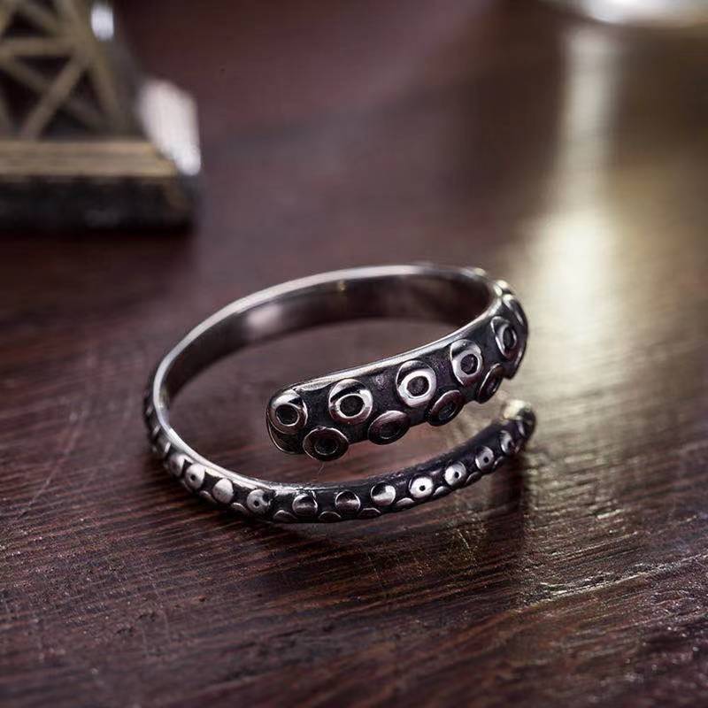 Damen Ring im Vintage-Chic | Katzen Knuckelring im Tiermotiv | Modischer Unisex Schmuck aus Zinklegierung | Party & Alltag