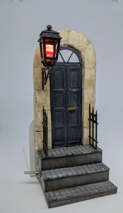 Buchstützen Deko | 2D Bücher-Tür Design | Kreatives Wohnaccessoire für Leseratten