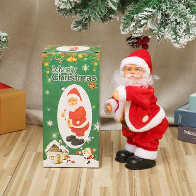 Tanzender & Singender Weihnachtsmann | Bewegliche Santa Figur mit Musik | Lustige Weihnachtsdekoration & Geschenkidee