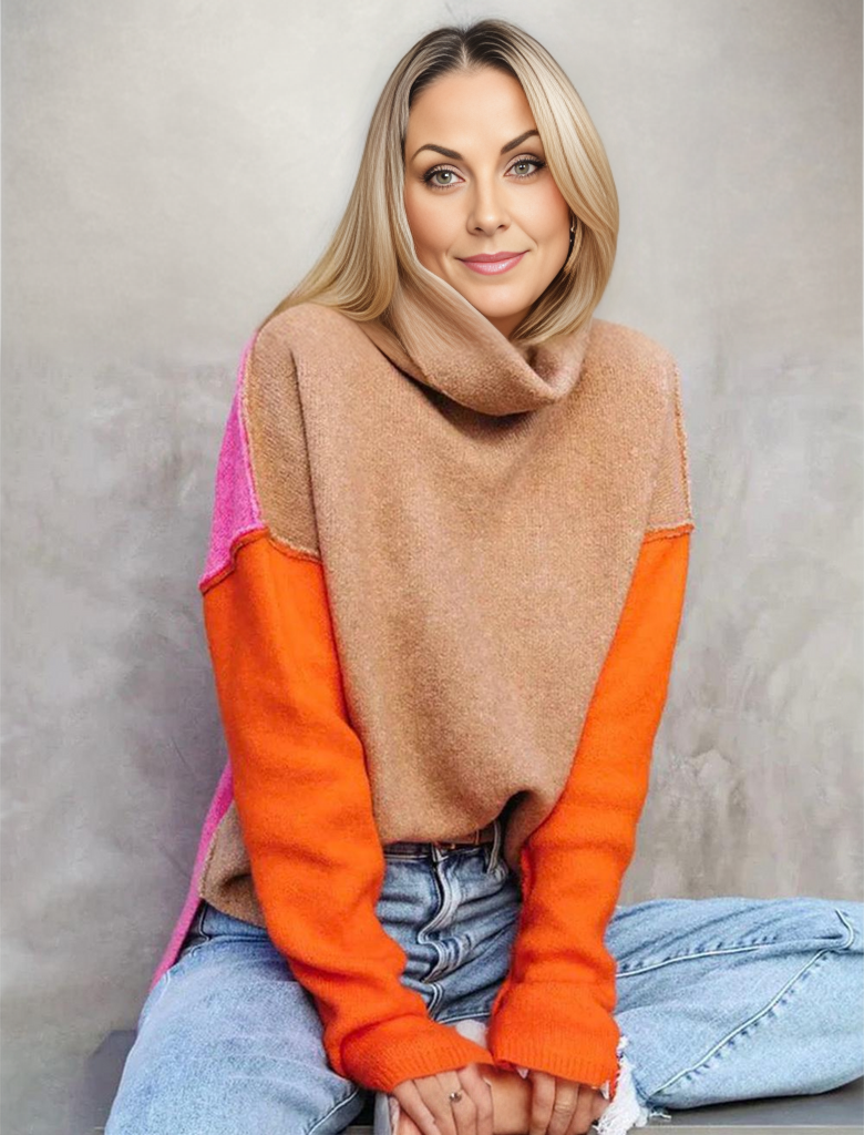 Bella | Schöner Farbblock-Pullover