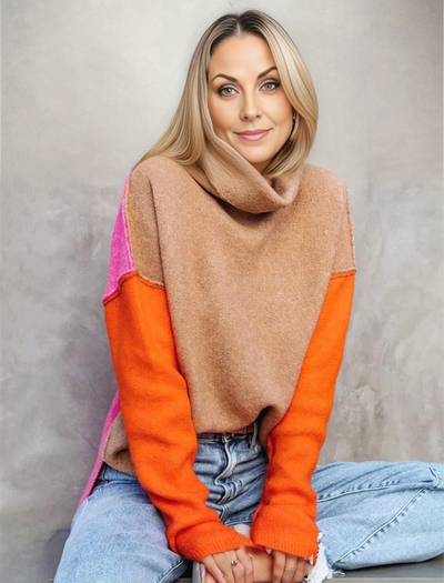 Bella | Schöner Farbblock-Pullover