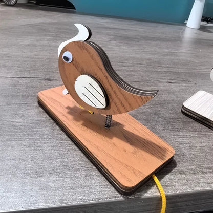 Specht Türklingel | Handgefertigtes Holzdesign | Nostalgisch & Kinderfreundlich