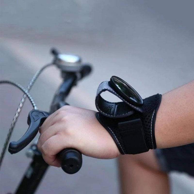Fahrrad Rückspiegel fürs Handgelenk | 360° Weitwinkel | Sicheres Radfahren im Straßenverkehr
