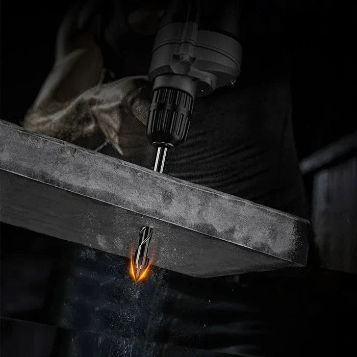 Bohrer Set | 7-teilig | Hartmetall | 4-Schneiden Kreuzdesign | Universell kompatibel