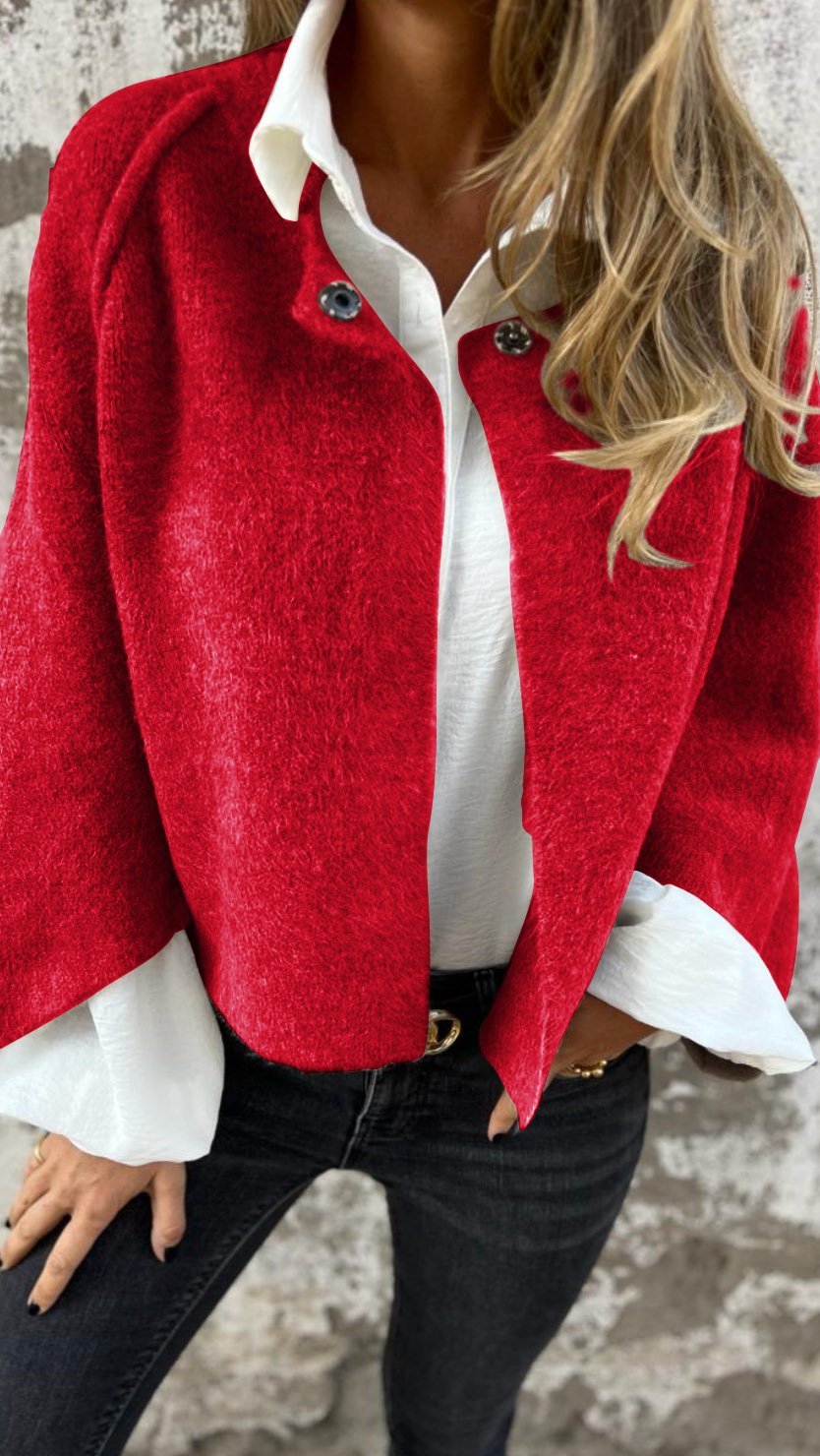 Damen Cardigan | Weiches Strickmaterial | Langer Schnitt bis Oberschenkel | Vielseitig & bequem
