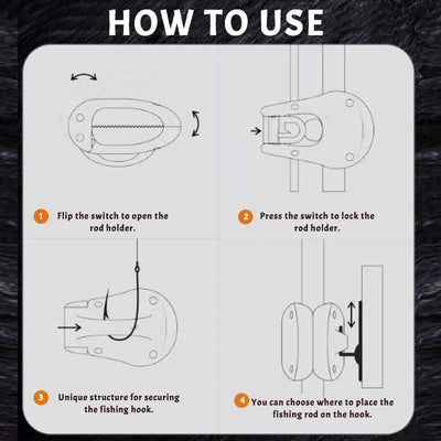 Angelrutenhalter | Anti-Verheddern | Elastisches Band | Stoßdämpfend & Robust