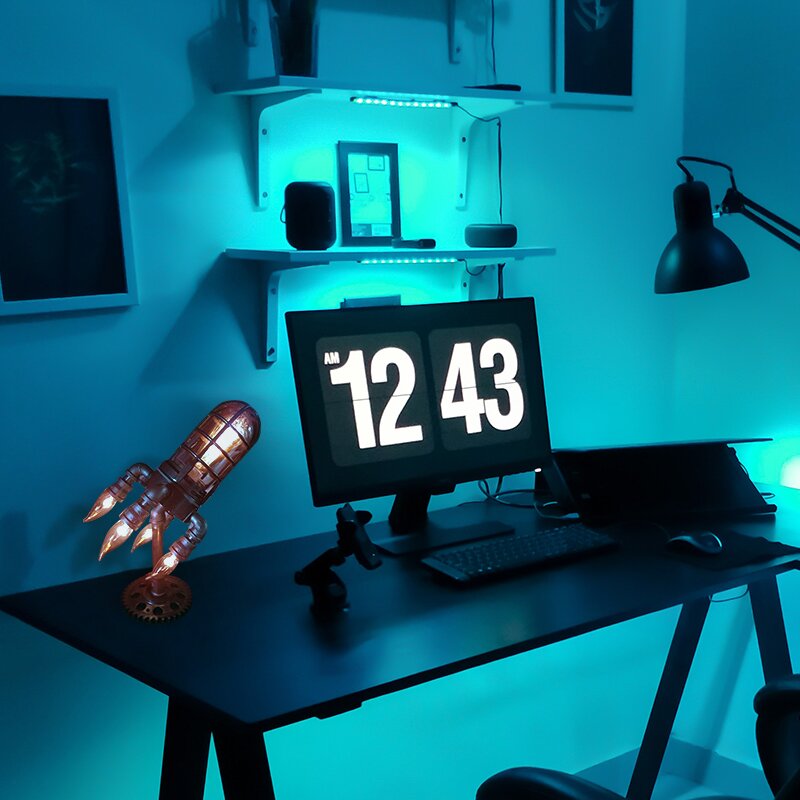 RaketenGlühen™ Dampfpunk-Raketenlampe