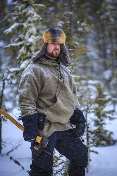 Herren Outdoor-Anorak | Winddicht & wasserabweisend | Robuste Wollmischung | Winterjacke für Outdoor