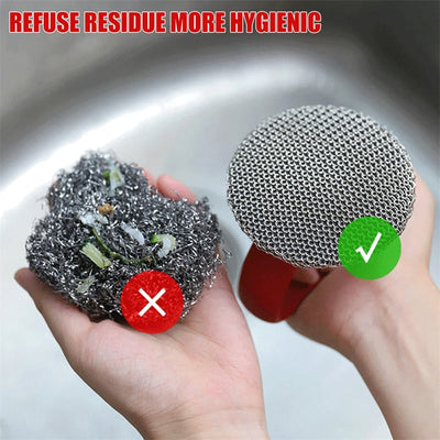 StahlPeeling™ Ergonomischer Schrubber aus Edelstahl