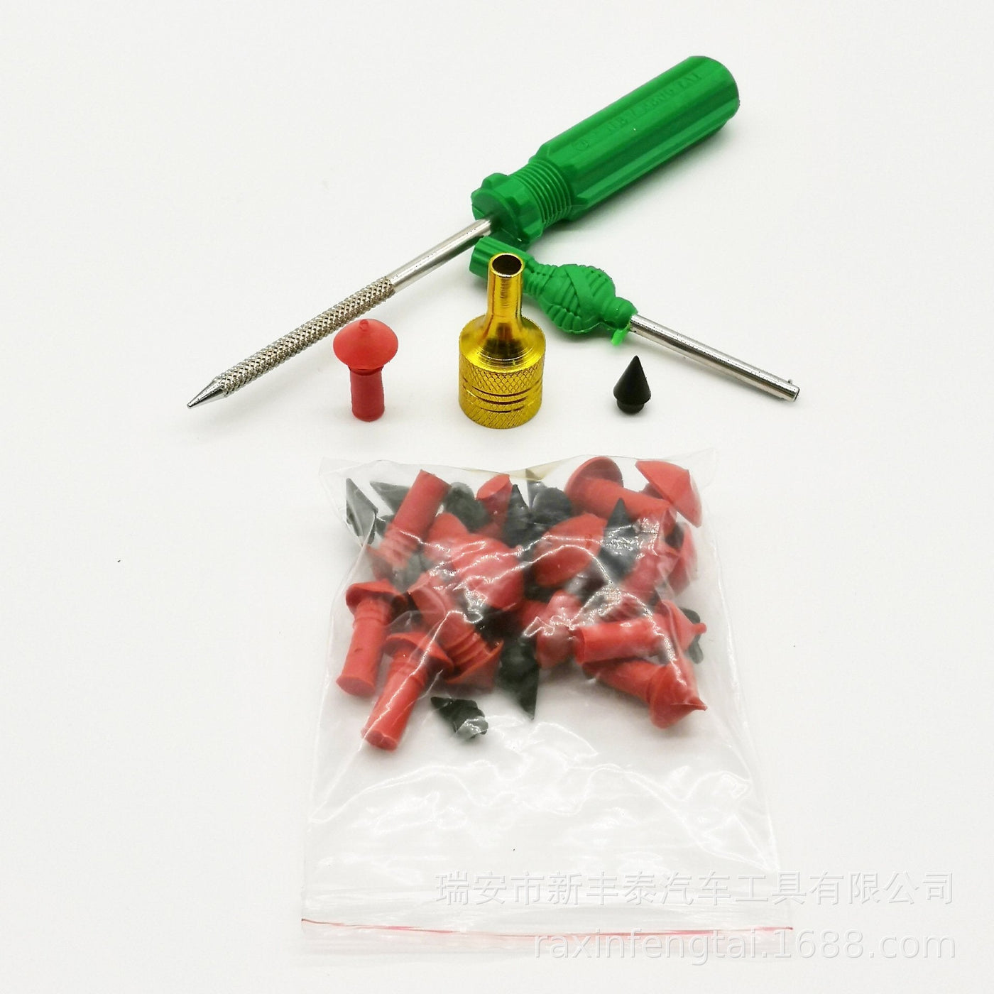 Reparaturset für Tubeless Reifen | Automatisches Pannenset mit Pilzstopfen | Kompakt & Tragbar