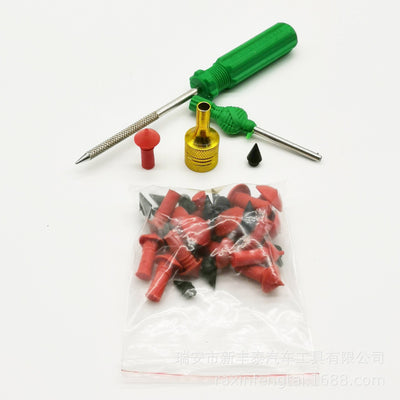 Reparaturset für Tubeless Reifen | Automatisches Pannenset mit Pilzstopfen | Kompakt & Tragbar