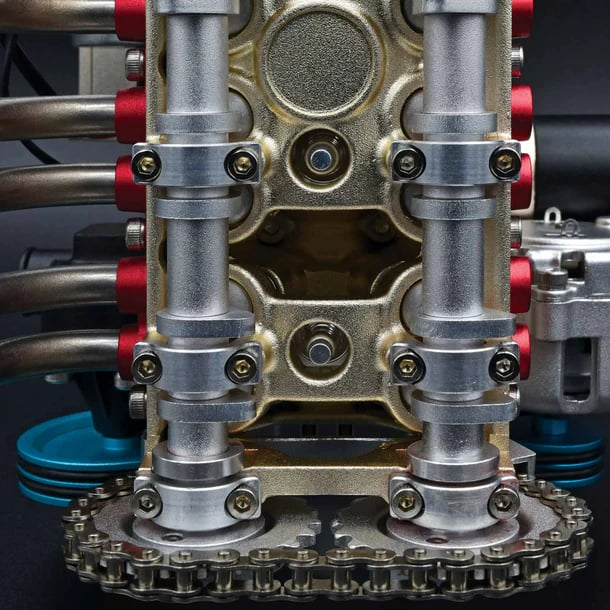 Auto Motor Modell Bausatz | 8-Zylinder | Sammlerstück aus Massivharz | Lern- & Dekoobjekt