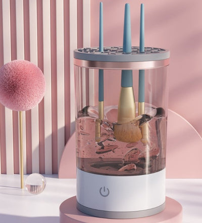Elektrischer Make-up Pinselreiniger | 2-in-1 Reinigen & Trocknen | Hygienisch & Platzsparend