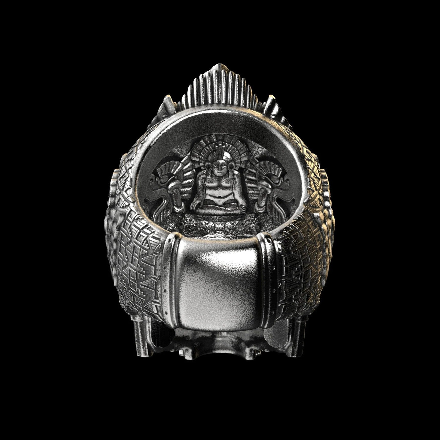 Herren Ring | Totenkopf Design | Handgefertigt aus 925 Sterling Silber