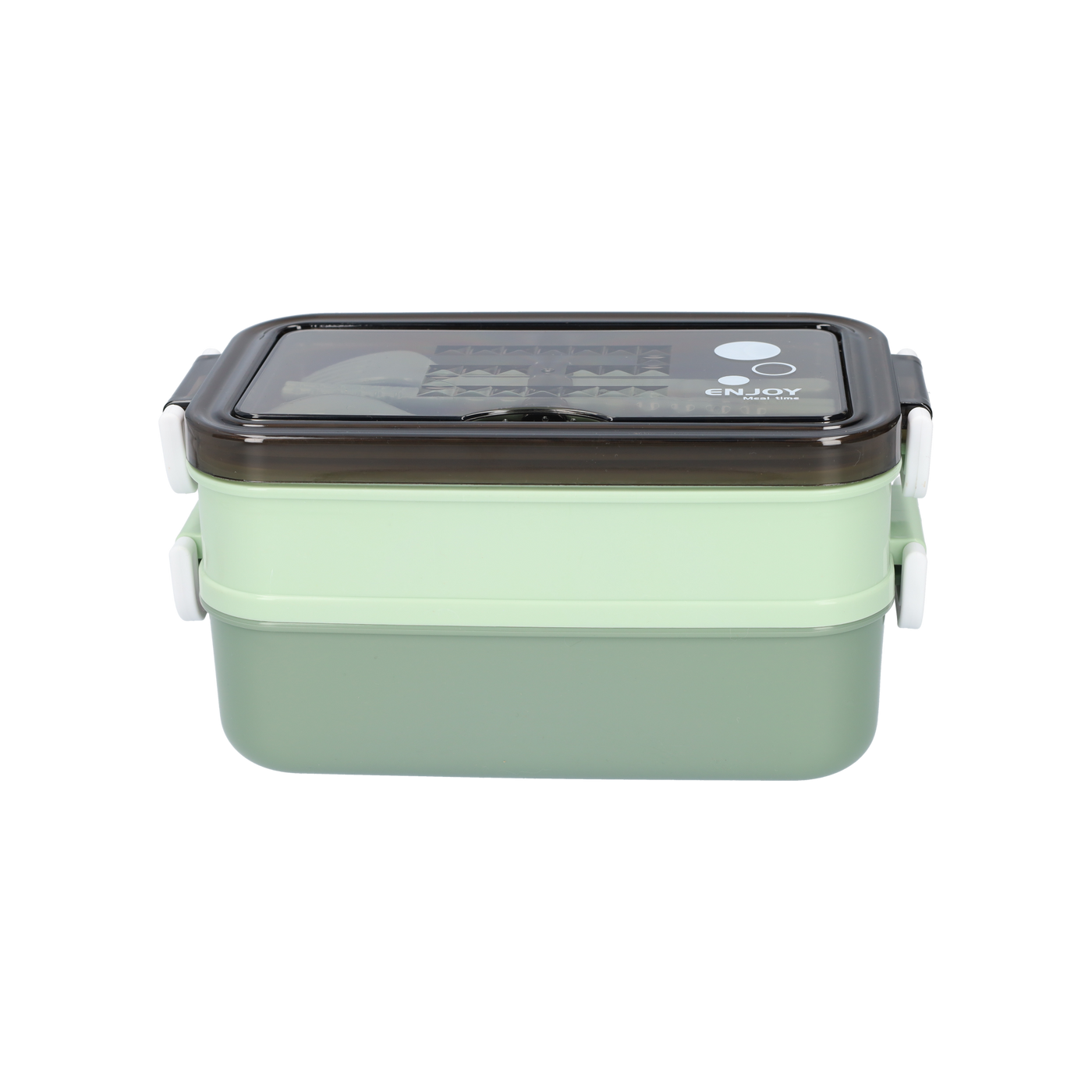 Lunchbox mit Suppenschale | Bento Box Grün | Auslaufsicher & BPA-frei | Mit Besteck & Fächern | Für Kinder & Erwachsene