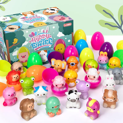 🔥Ostern Beste Geschenk 50% RABATT-🎁24 STÜCKE Gefüllte Oster Eier Langsam Aufsteigende Squishy Spielzeuge