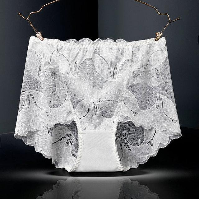 1+2 Gratis | Damen Mid-Waist Panties | Nahtlos Unterwäsche | Unsichtbare Spitze | 3er-Pack