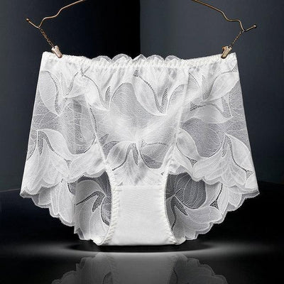 1+2 Gratis | Damen Mid-Waist Panties | Nahtlos Unterwäsche | Unsichtbare Spitze | 3er-Pack