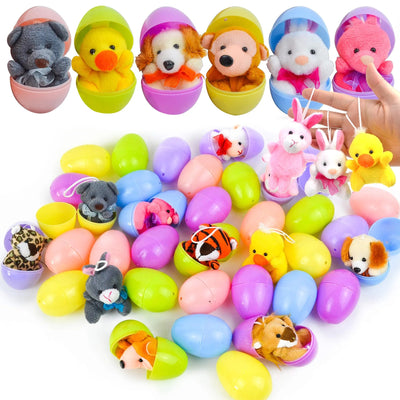 🎁Osterverkauf 50% RABATT😍Vorgefüllte Ostereier, gefüllt mit Plüschspielzeugen
