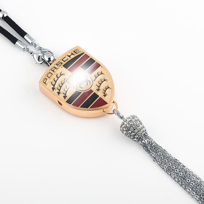 Auto-Logo Parfüm-Anhänger | Kristall & Zinklegierung | Funkelnde Dekoration & Geschenkidee