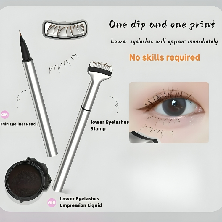 Make-up Stempel-Set | Präzises Augen-Make-up in Sekunden | Symmetrische Wimpernlinie | Natürliches Finish