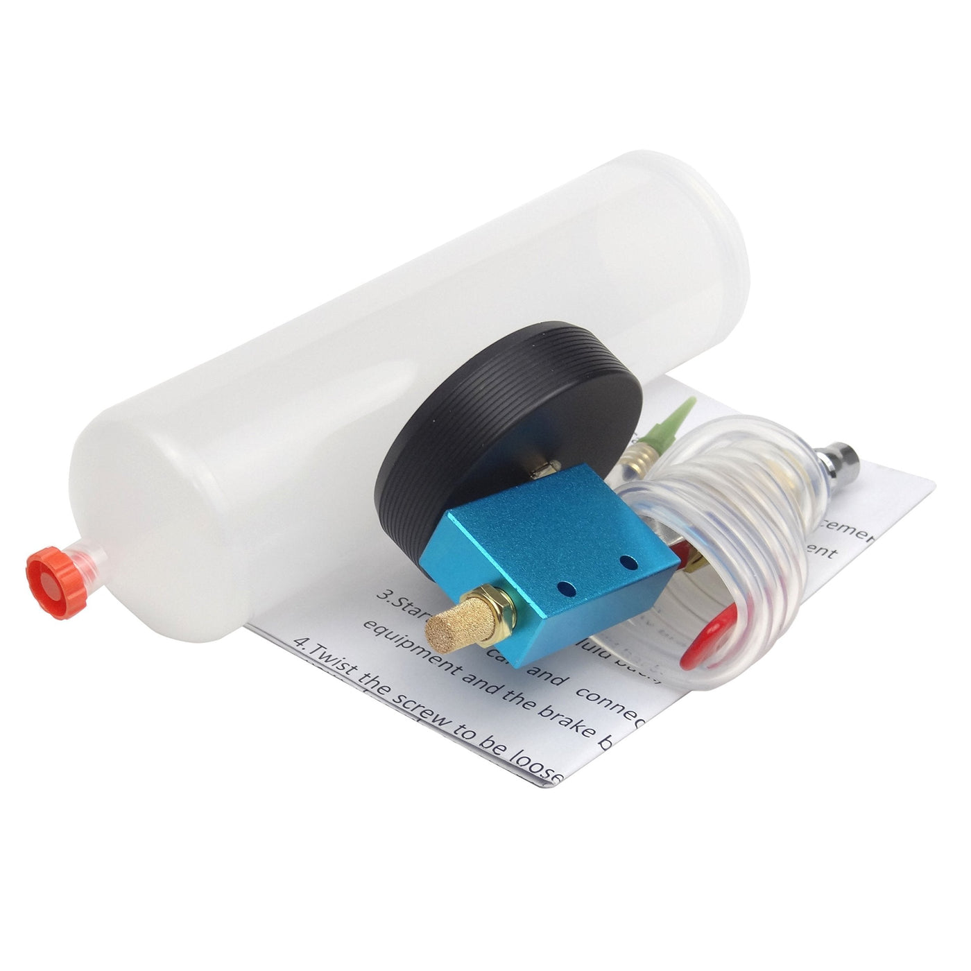 Bremsflüssigkeit Wechsel Werkzeug | Ölwechsel Set mit Flasche, Ventil & Schlauch | Auto & Motorrad