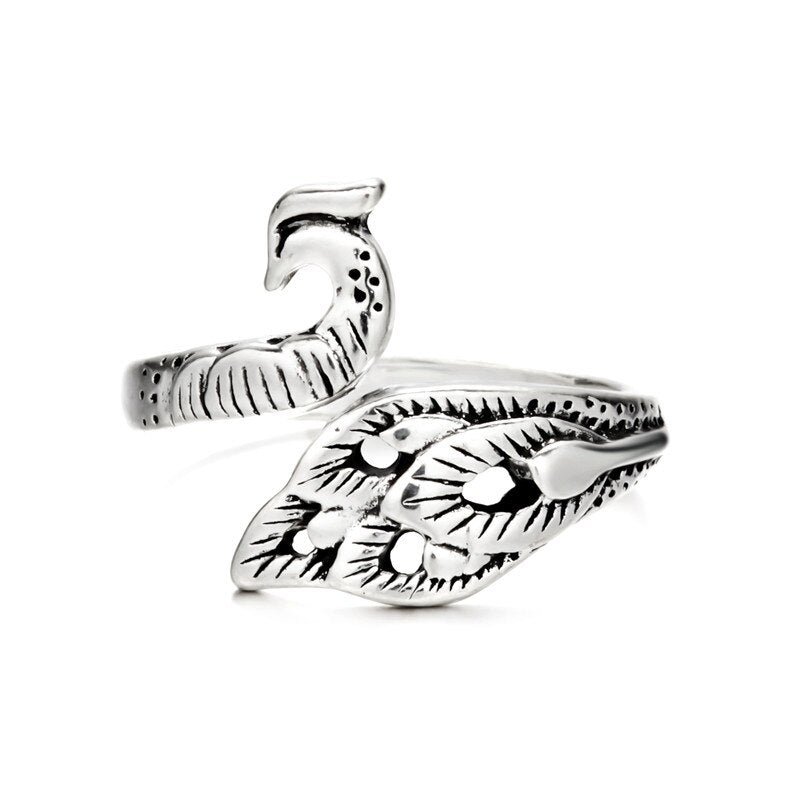 Damen Ring im Vintage-Chic | Katzen Knuckelring im Tiermotiv | Modischer Unisex Schmuck aus Zinklegierung | Party & Alltag