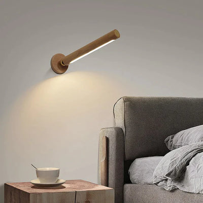 SpinStrahl™ Drehbare Lampe aus Holz