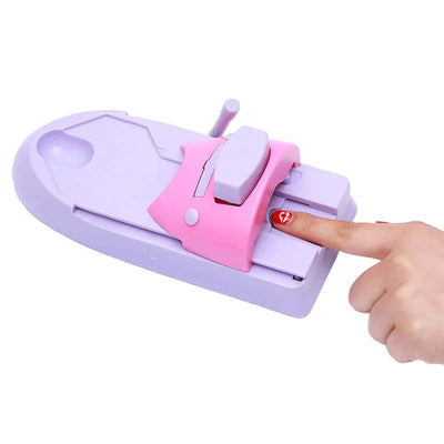 Tragbarer Nagelkunst Drucker & Stempel | Kabellos & Kompakt | 6 Designplatten