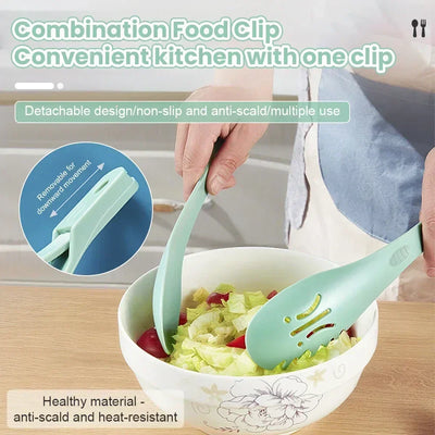 3-in-1 Küchenzange | Multifunktionales Koch- & Servierwerkzeug | Hitzebeständig & Leicht | HandlicheTong