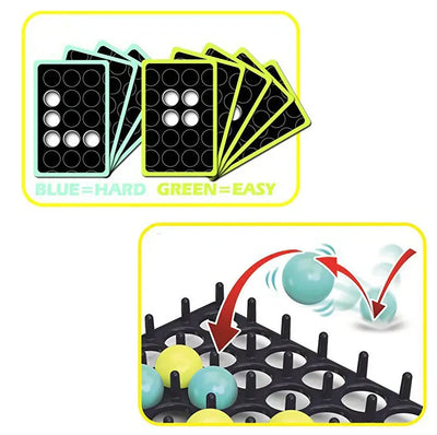 Sprungball Brettspiel | Interaktives Familienspiel | Fördert Motorik & Konzentration