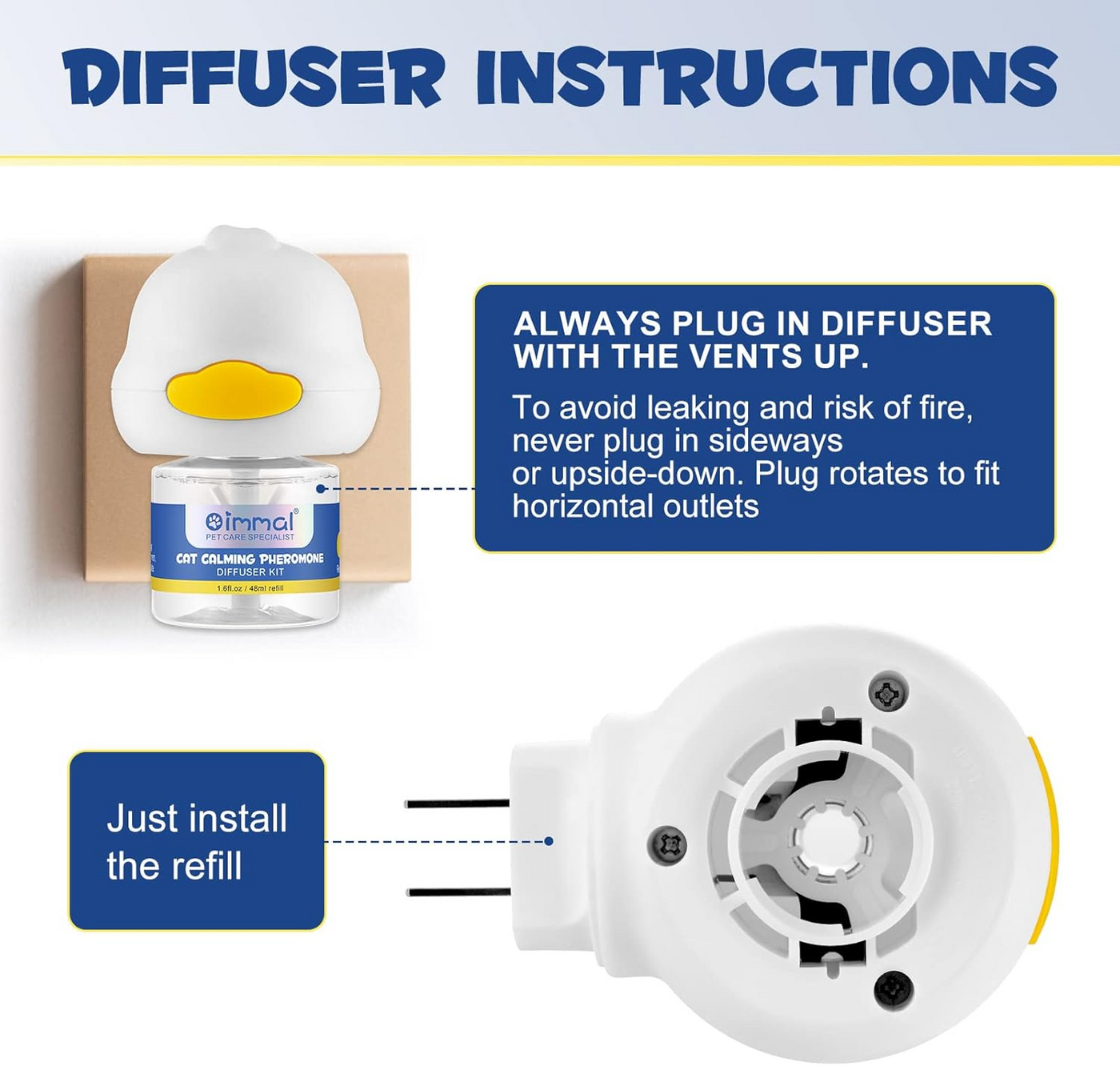 Beruhigungsset für Katzen | Pheromon-Diffusor | Reduziert Stress, Kämpfe & Markierverhalten