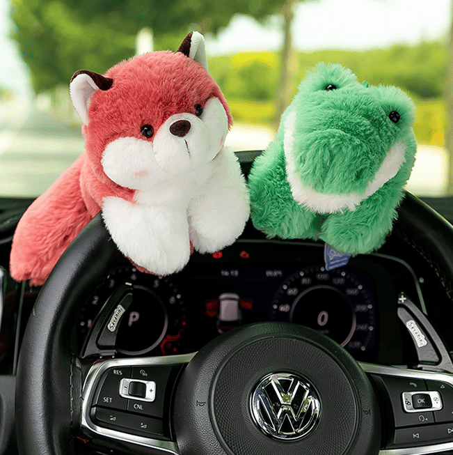 Plüsch Schnapp-Armband mit Cartoonfigur | Weiches Stoffarmband | Lustiges Kinderaccessoire | CharmeManschette