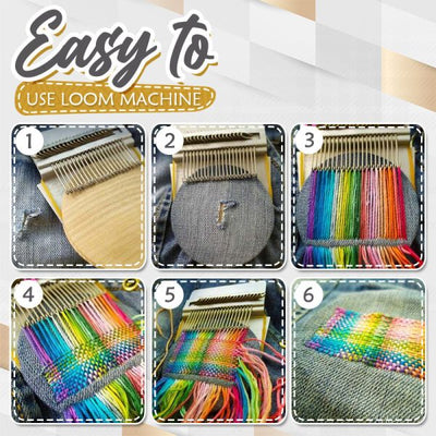 EinfachNähen™ Mini DIY Nadel und Faden Weben Gerät