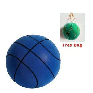 Weich & Leise Basketball | PU-Schaum Indoor-Ball | Geräuscharm, Möbelfreundlich & Federnd | inkl. Netztasche